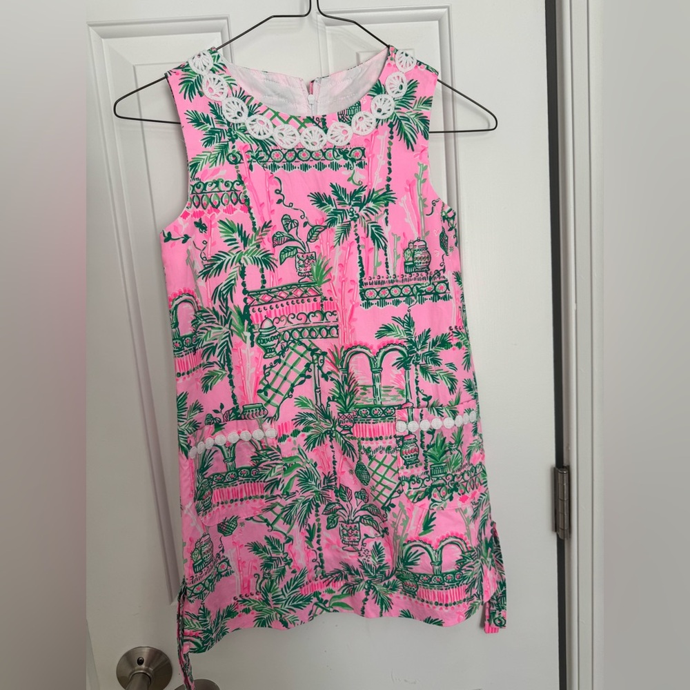 Lilly Pulitzer Pink and Green Kids Dress
